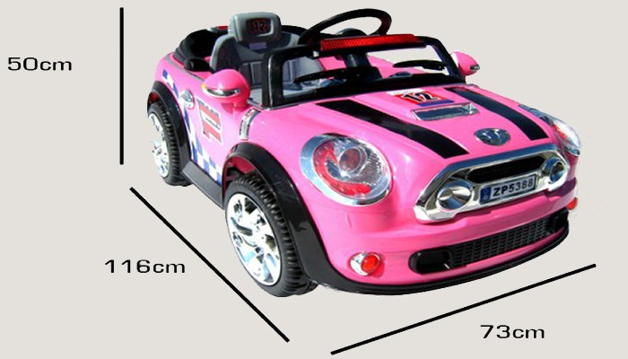 Kinderauto MINI Style für Mädchen 5388 - 2 x 30 Watt Motor | Funsporthandel